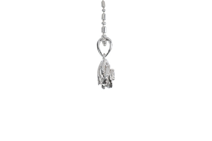 Small Diamond Love Knot Pendant