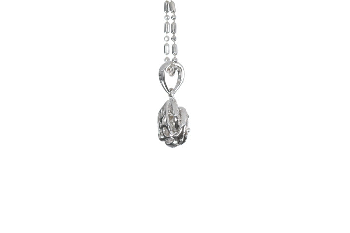 Small Diamond Love Knot Pendant