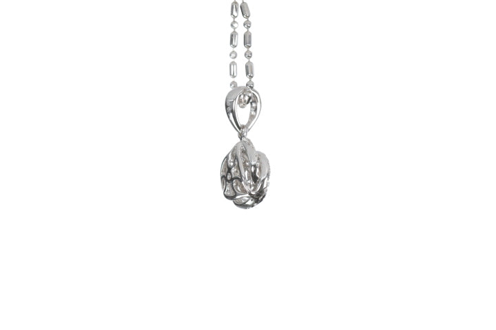 Small Diamond Love Knot Pendant