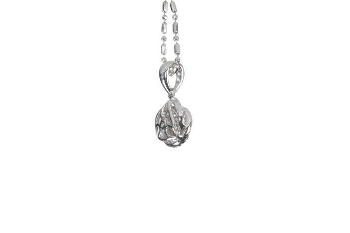 Small Diamond Love Knot Pendant