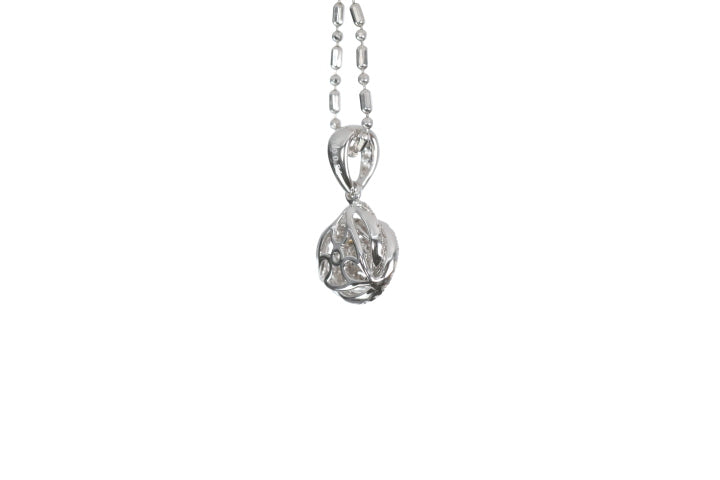 Small Diamond Love Knot Pendant