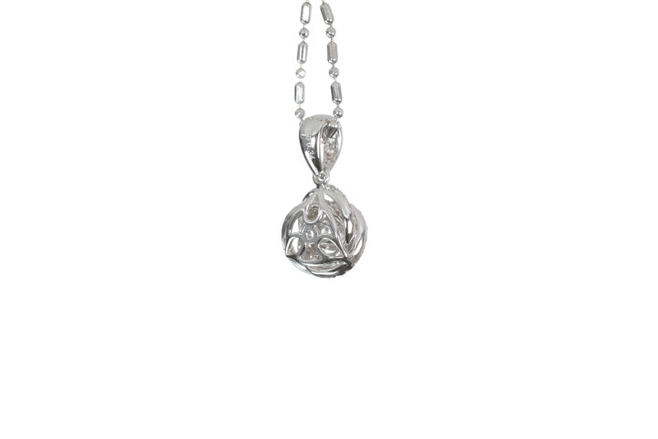Small Diamond Love Knot Pendant