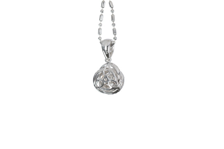 Small Diamond Love Knot Pendant