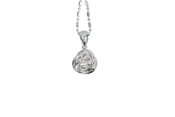 Small Diamond Love Knot Pendant