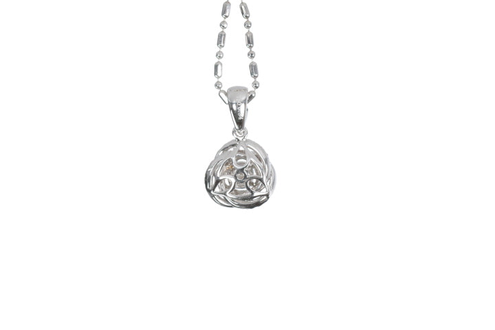 Small Diamond Love Knot Pendant