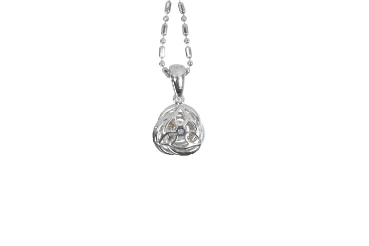 Small Diamond Love Knot Pendant