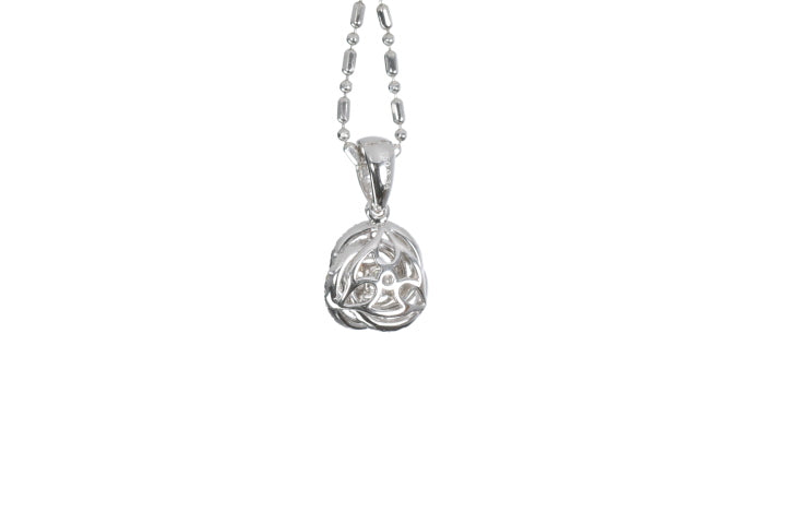 Small Diamond Love Knot Pendant