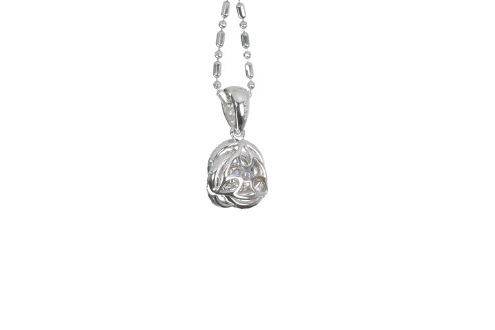 Small Diamond Love Knot Pendant