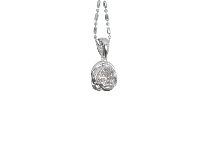 Small Diamond Love Knot Pendant