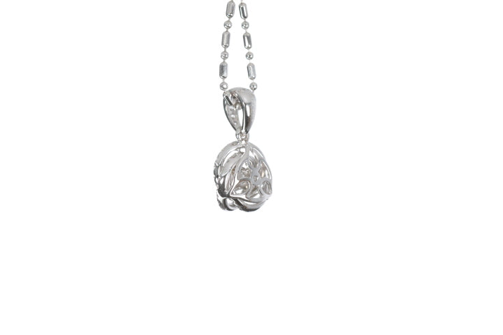 Small Diamond Love Knot Pendant
