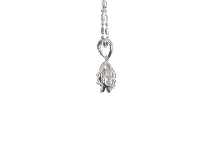 Small Diamond Love Knot Pendant