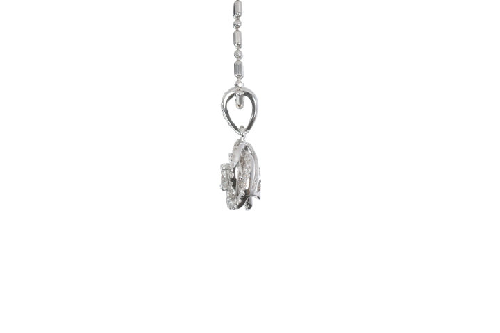 Small Diamond Love Knot Pendant