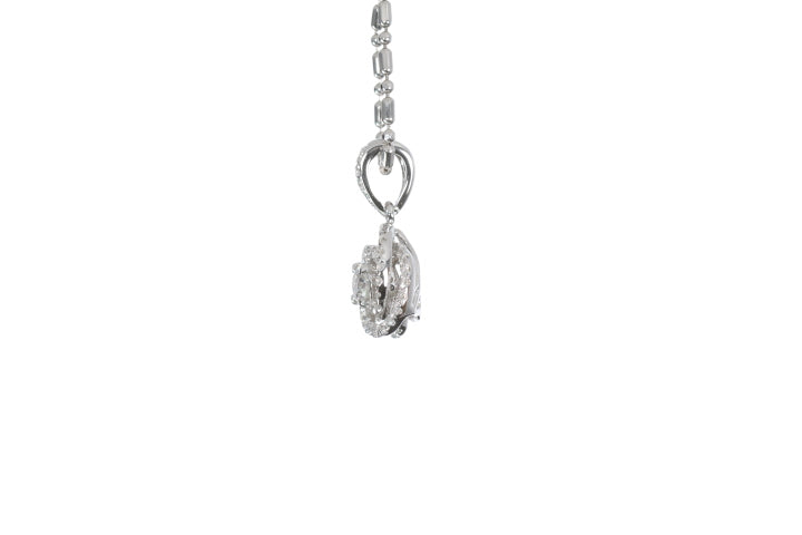 Small Diamond Love Knot Pendant