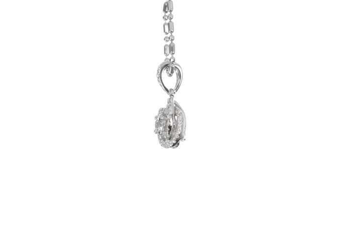 Small Diamond Love Knot Pendant