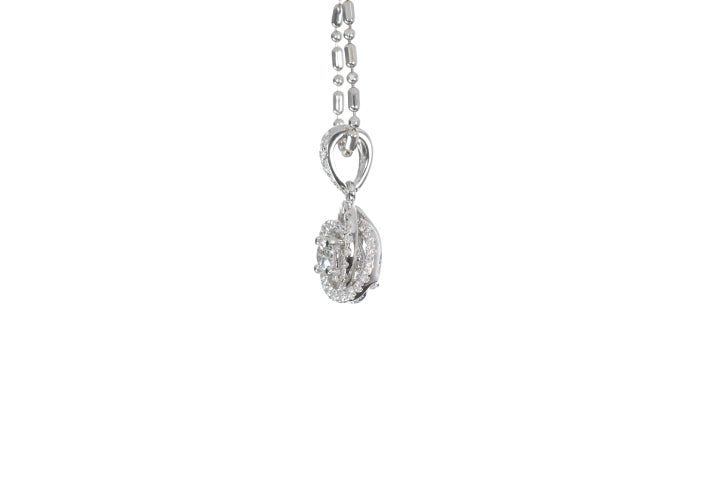 Small Diamond Love Knot Pendant