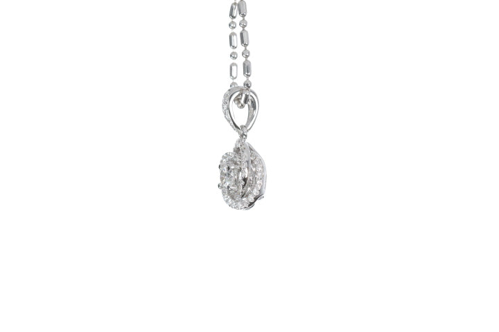 Small Diamond Love Knot Pendant