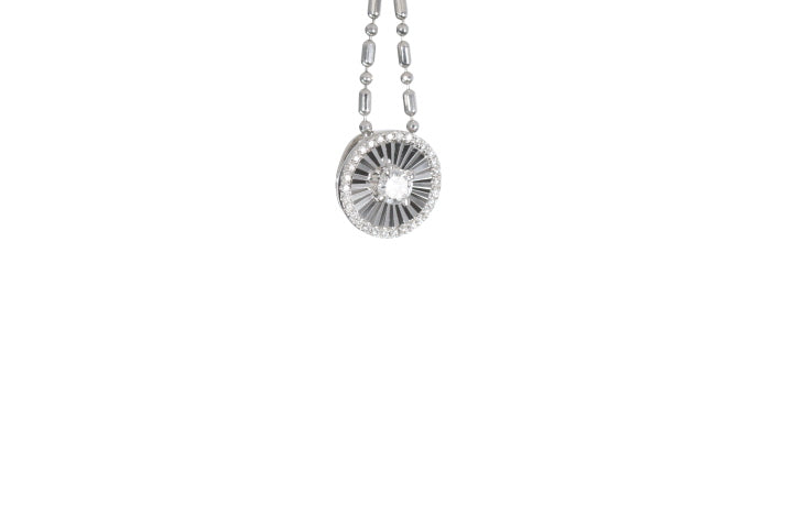 Starburst Disc Diamond Pendant