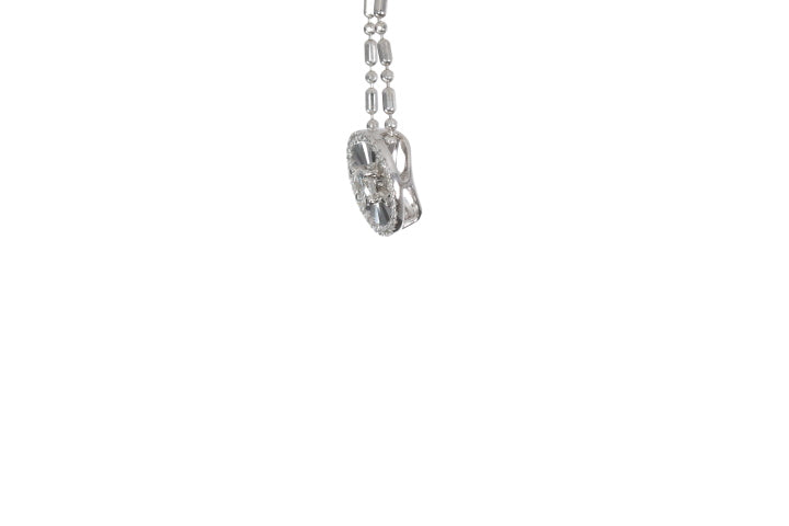 Starburst Disc Diamond Pendant