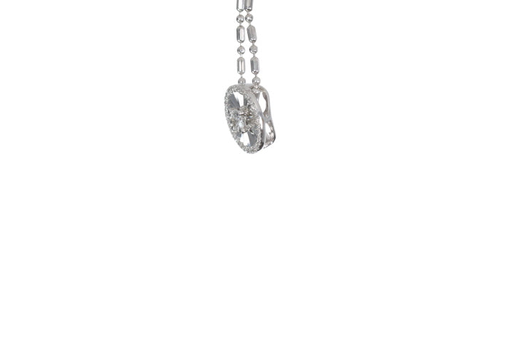 Starburst Disc Diamond Pendant