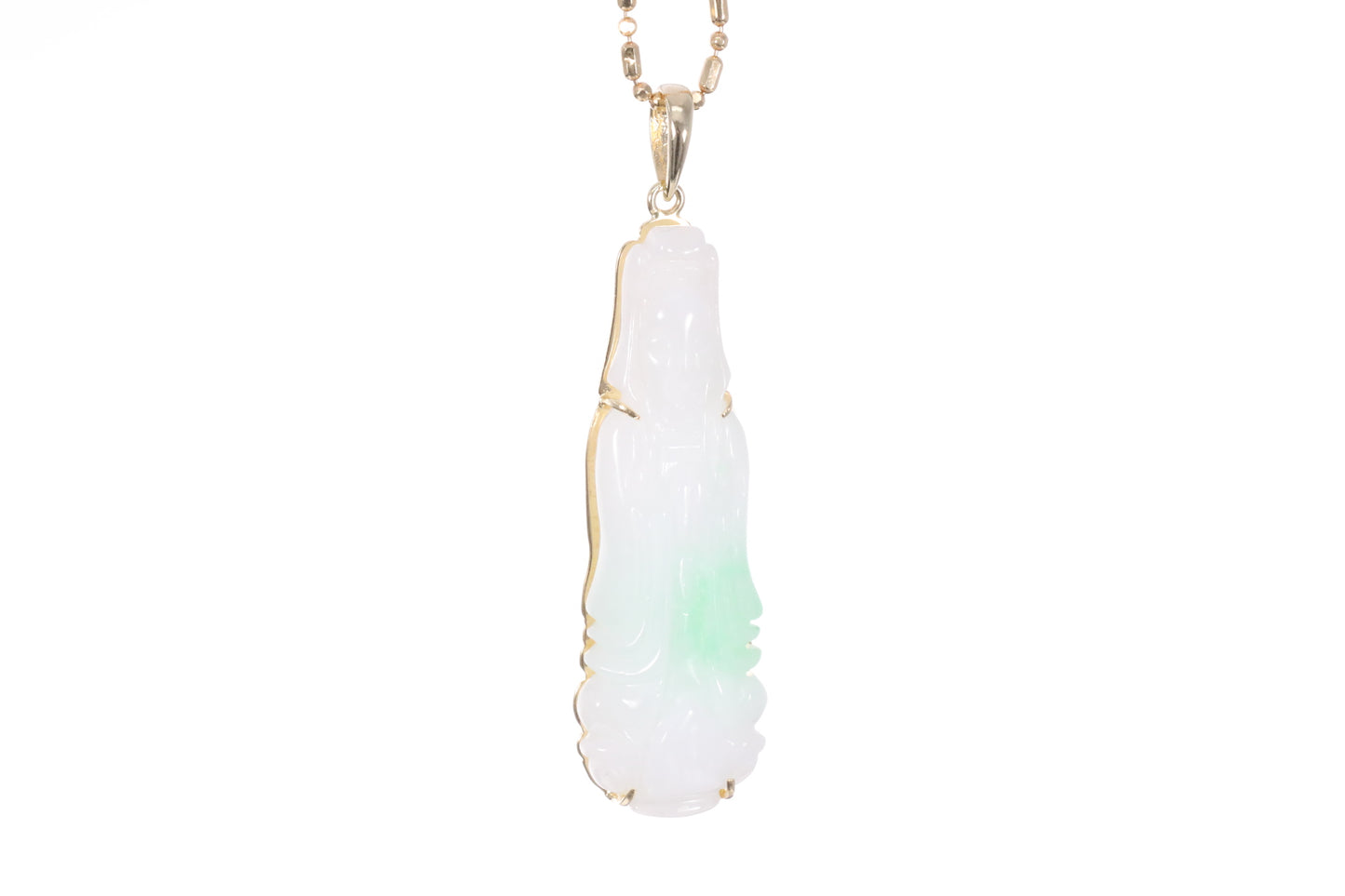 Jadeite Guan Yin Pendant