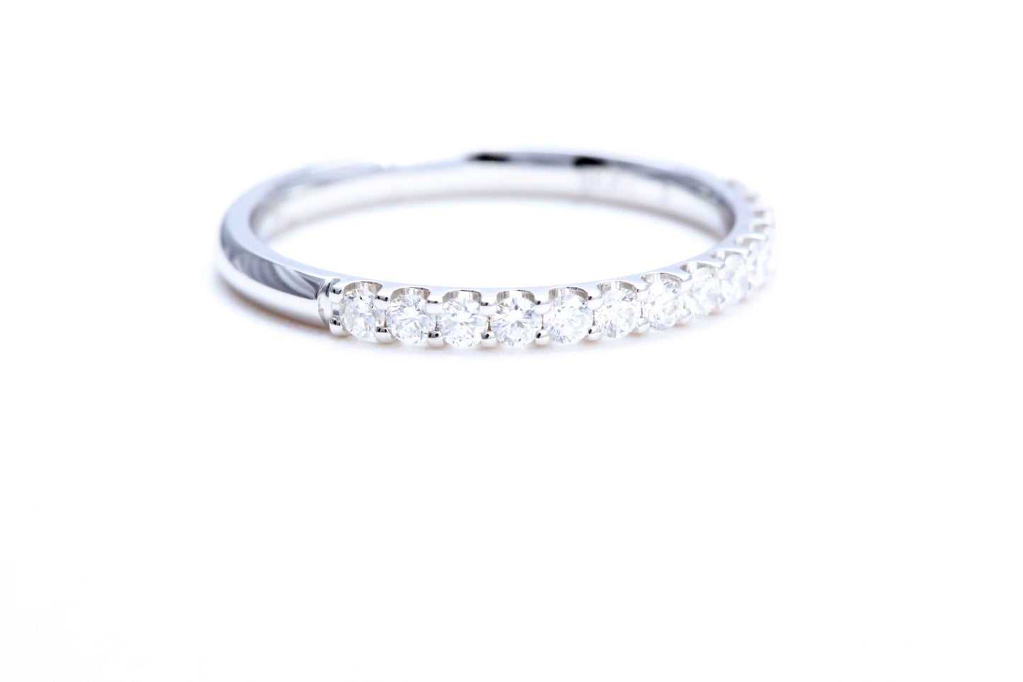 Minimalist Pavé Diamond Ring 1/3 of a carat total weight in 14K white gold