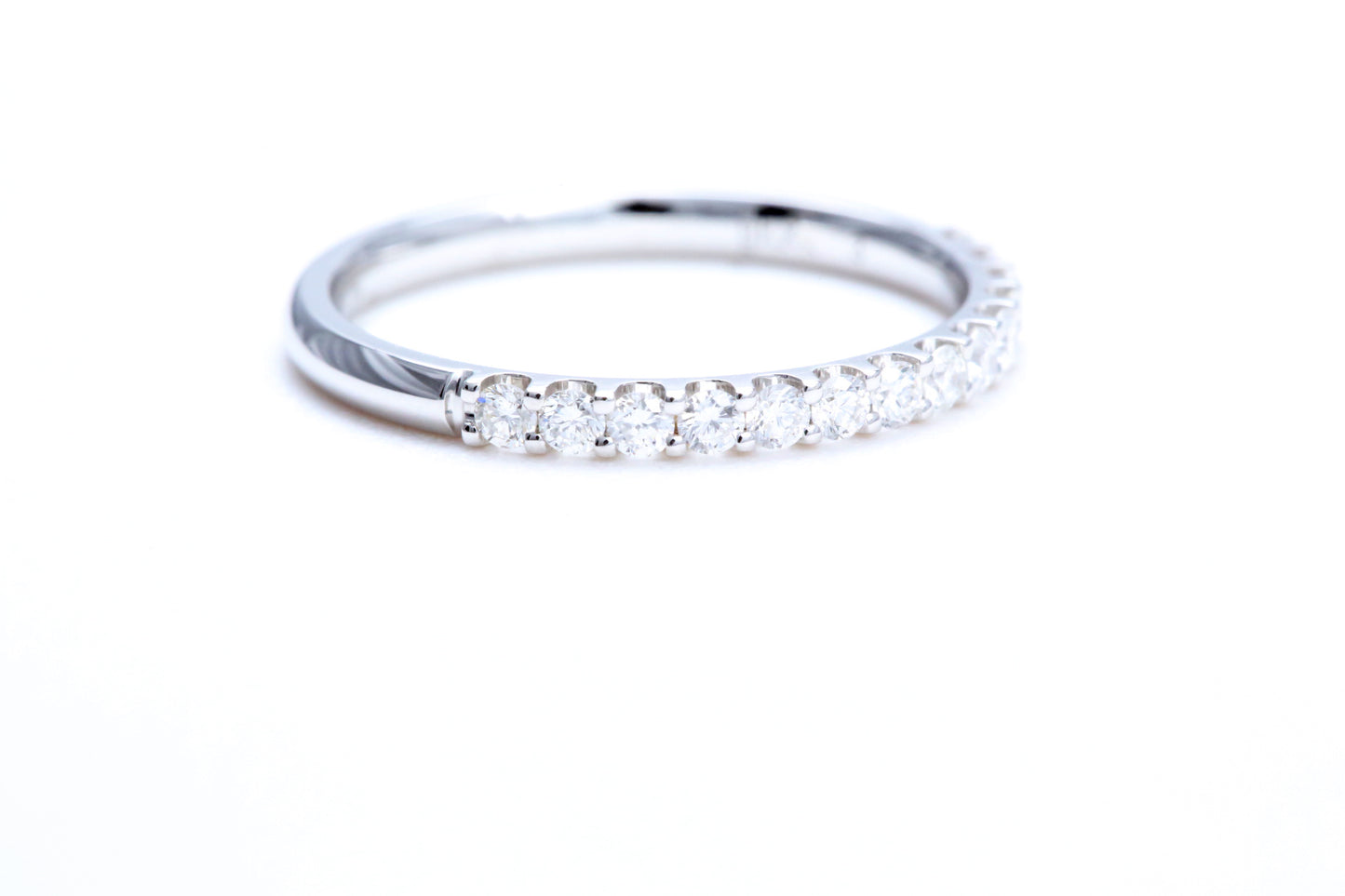 Minimalist Pavé Diamond Ring 1/3 of a carat total weight in 14K white gold