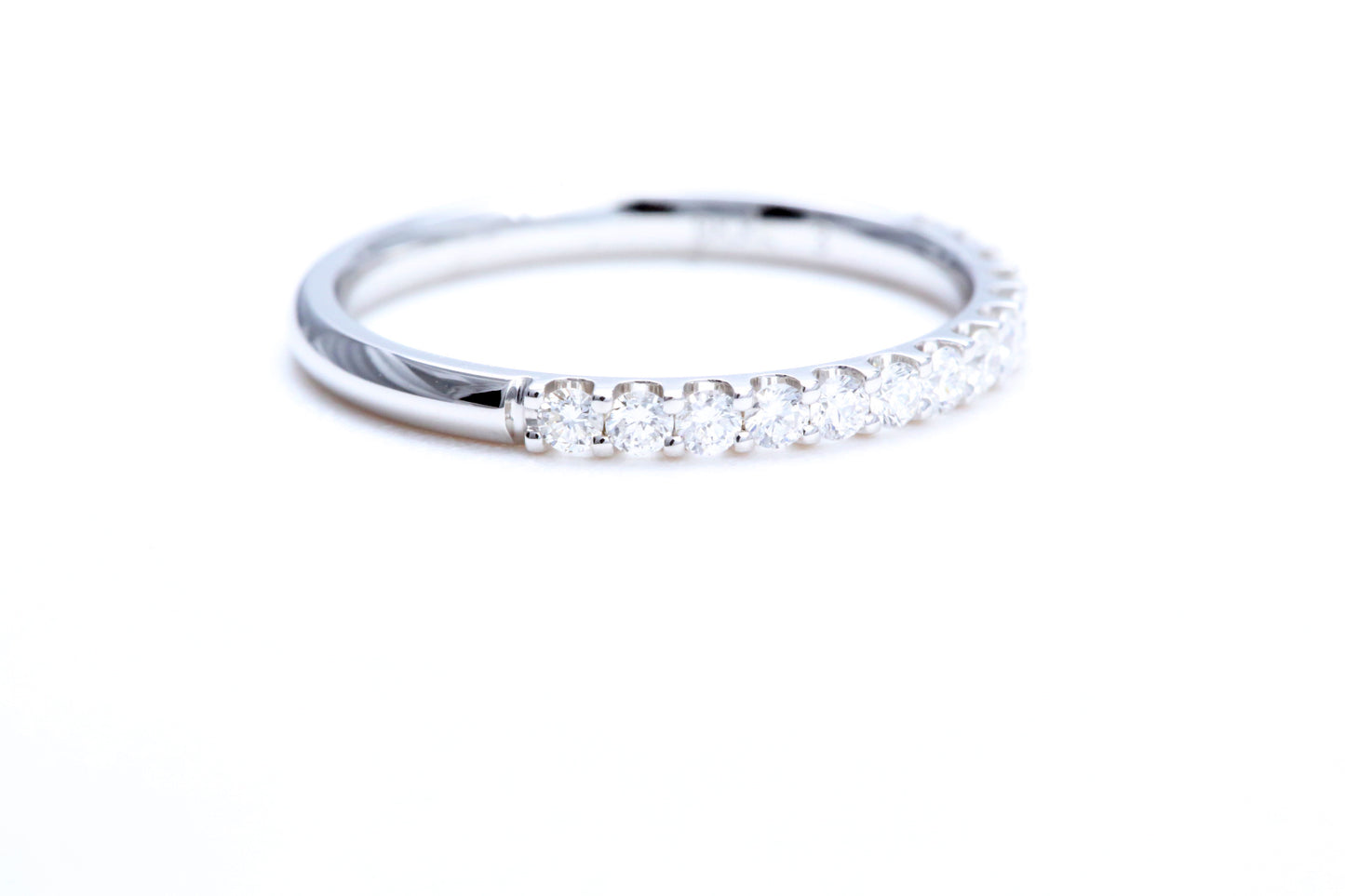 Minimalist Pavé Diamond Ring 1/3 of a carat total weight in 14K white gold