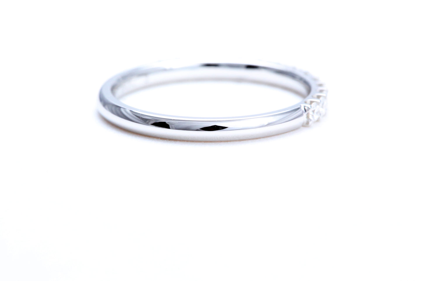 Minimalist Pavé Diamond Ring 1/3 of a carat total weight in 14K white gold