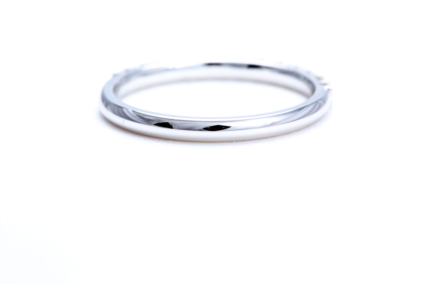 Minimalist Pavé Diamond Ring 1/3 of a carat total weight in 14K white gold
