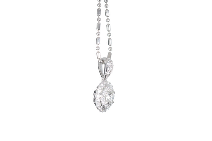 Round Pavé Diamond Pendant