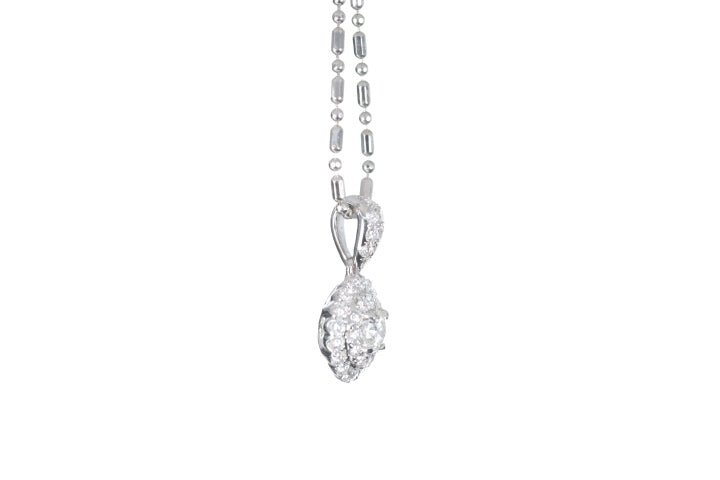 Round Pavé Diamond Pendant
