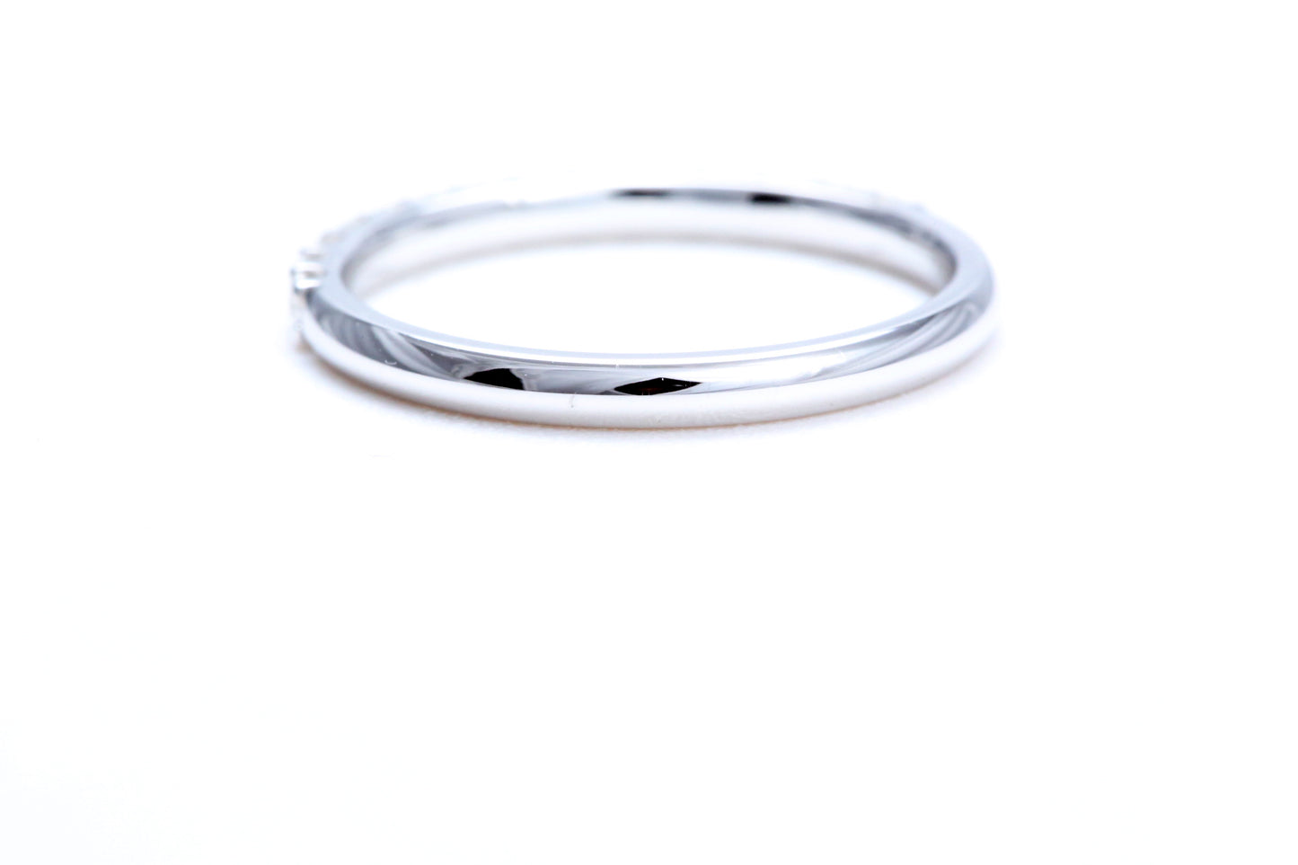 Minimalist Pavé Diamond Ring 1/3 of a carat total weight in 14K white gold