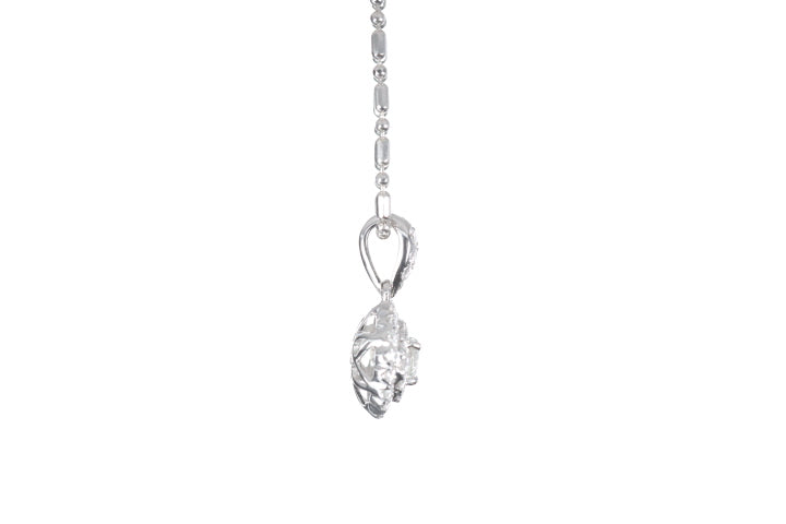 Round Pavé Diamond Pendant