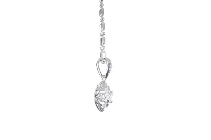 Round Pavé Diamond Pendant