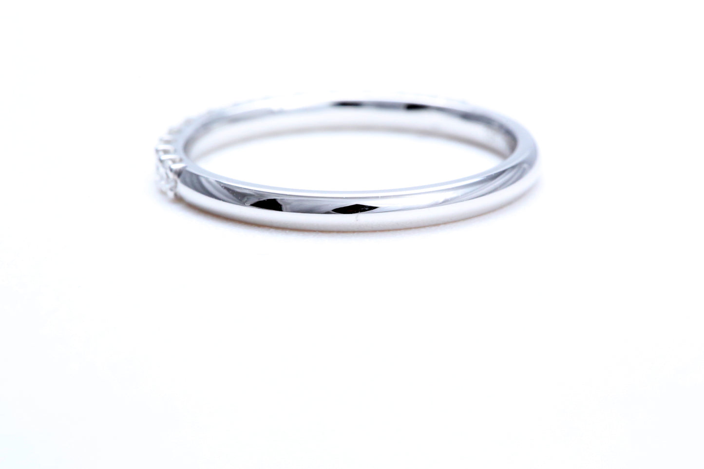Minimalist Pavé Diamond Ring 1/3 of a carat total weight in 18K white gold