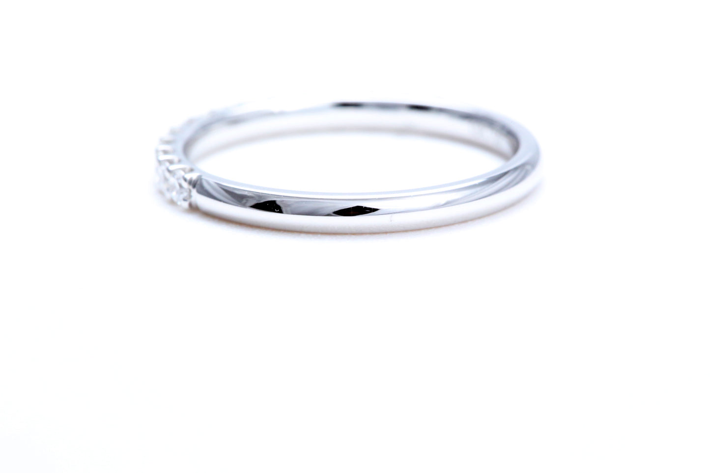 Minimalist Pavé Diamond Ring 1/3 of a carat total weight in 14K white gold
