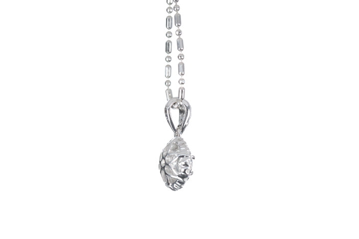 Round Pavé Diamond Pendant