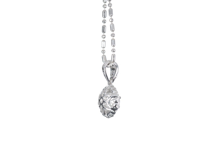 Round Pavé Diamond Pendant