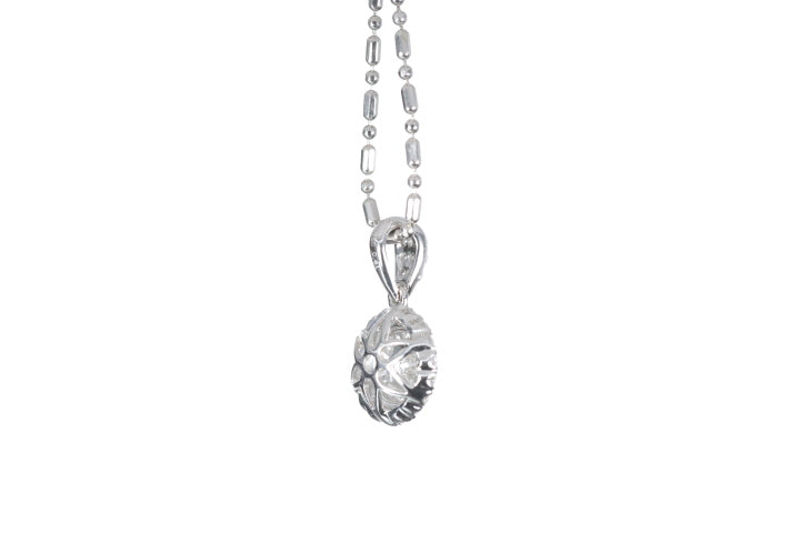 Round Pavé Diamond Pendant