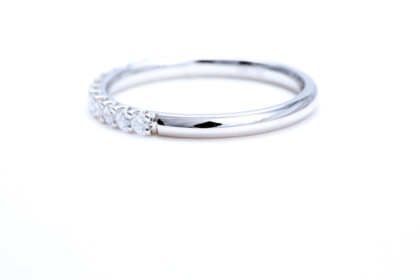 Minimalist Pavé Diamond Ring 1/3 of a carat total weight in 14K white gold