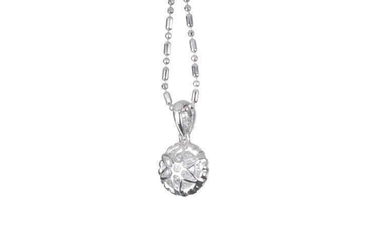 Round Pavé Diamond Pendant