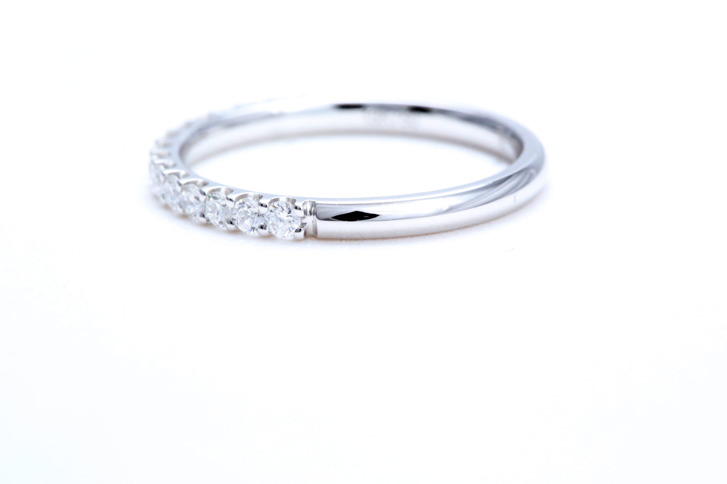 Minimalist Pavé Diamond Ring 1/3 of a carat total weight in 14K white gold