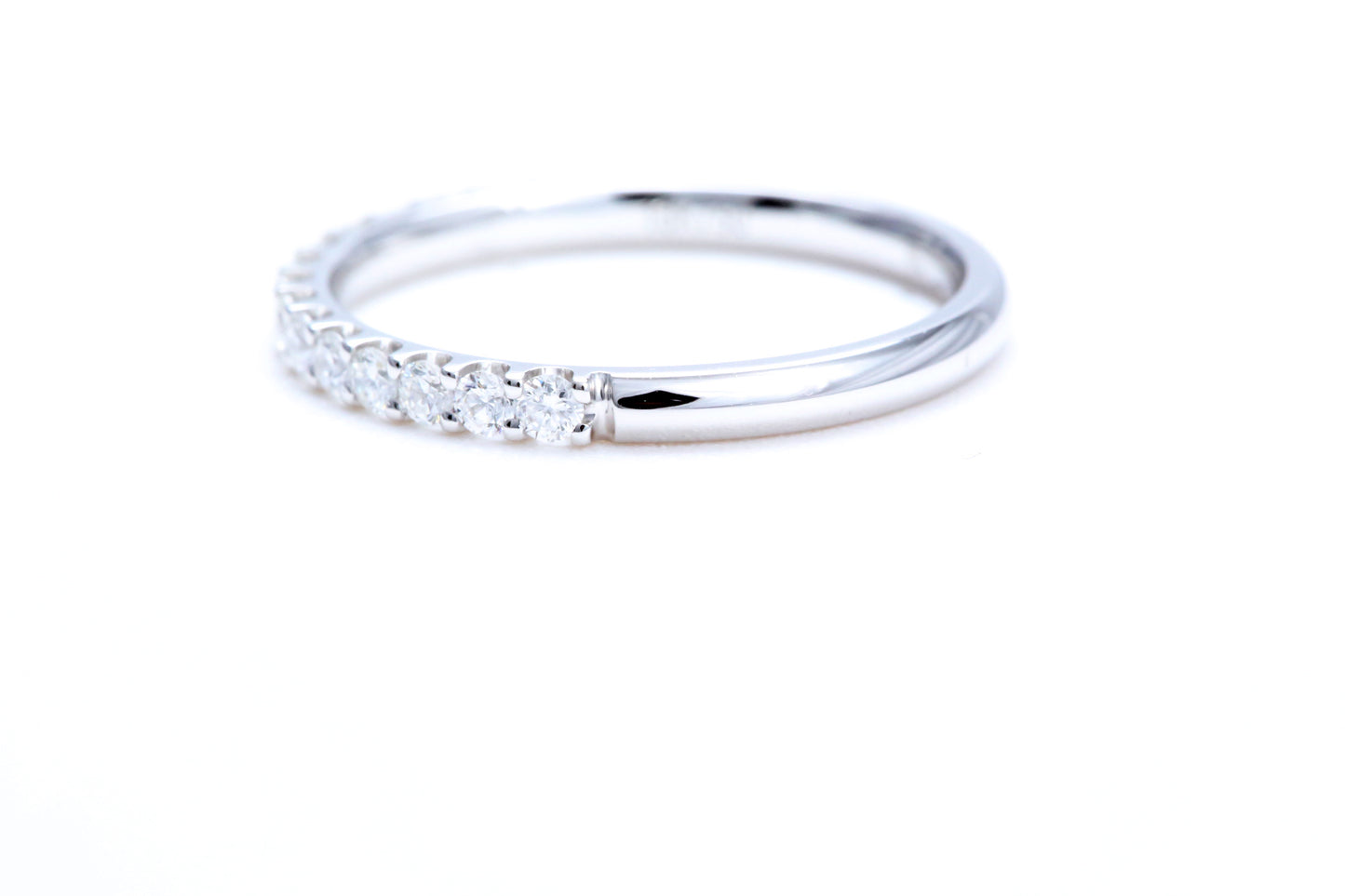 Minimalist Pavé Diamond Ring 1/3 of a carat total weight in 14K white gold