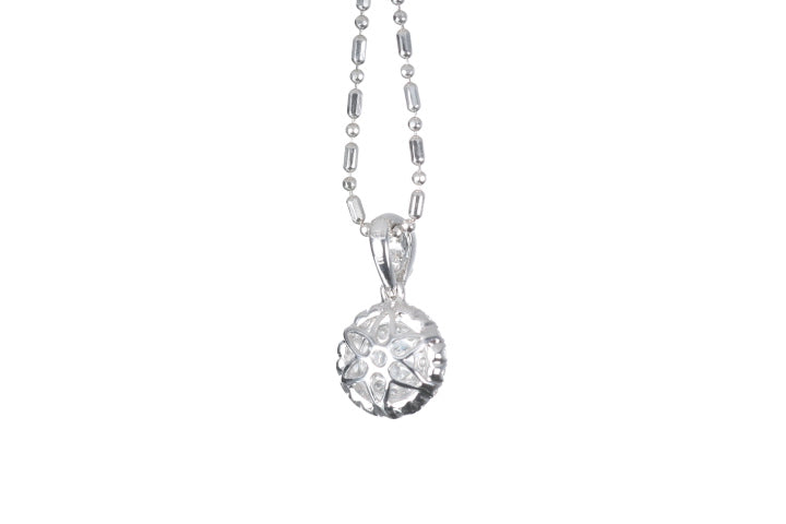 Round Pavé Diamond Pendant