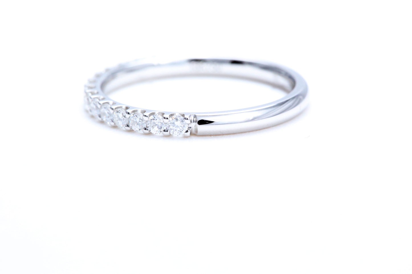 Minimalist Pavé Diamond Ring 1/3 of a carat total weight in 14K white gold