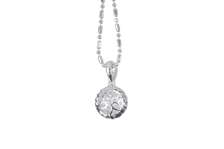 Round Pavé Diamond Pendant