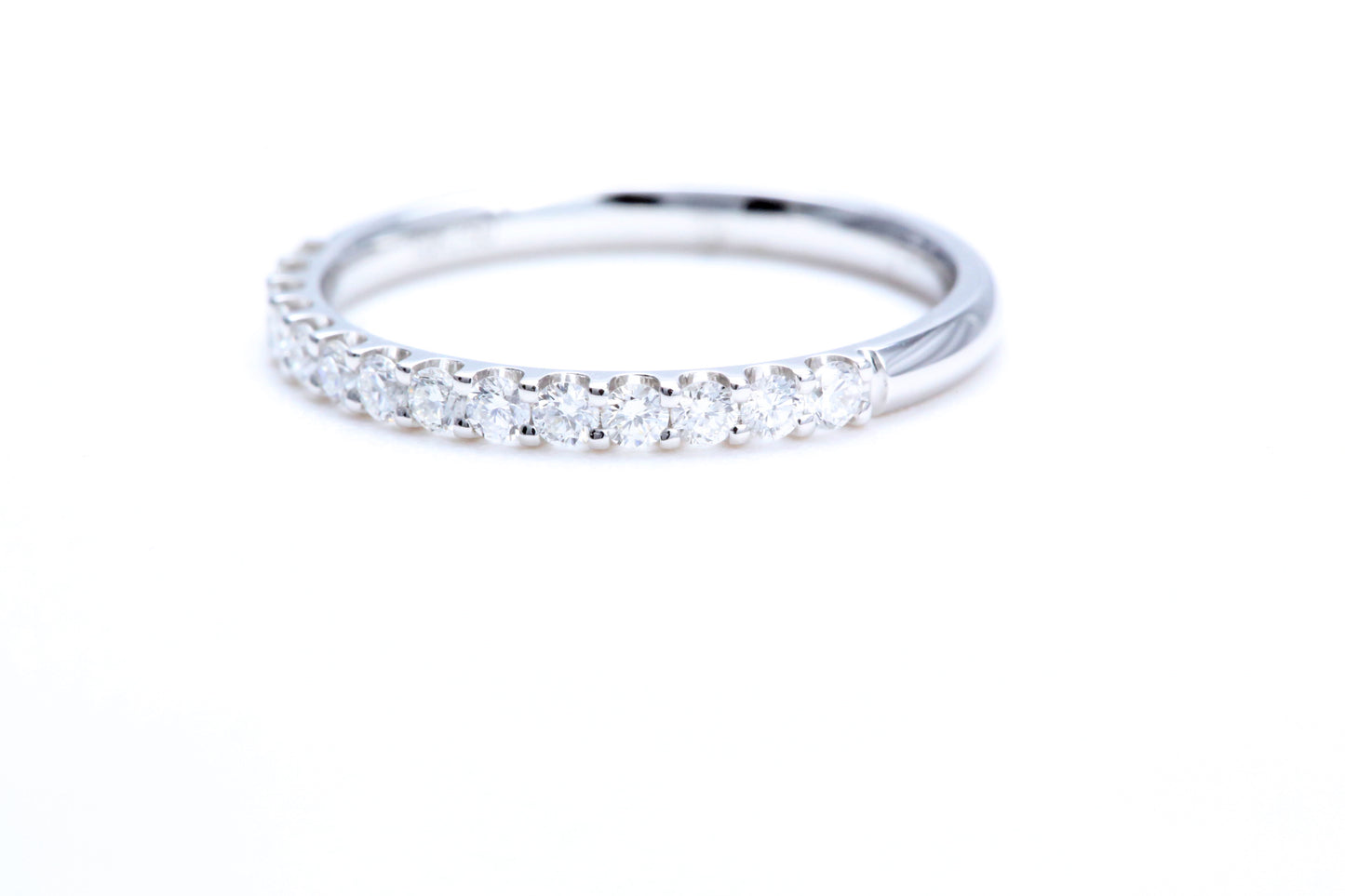 Minimalist Pavé Diamond Ring 1/3 of a carat total weight in 14K white gold