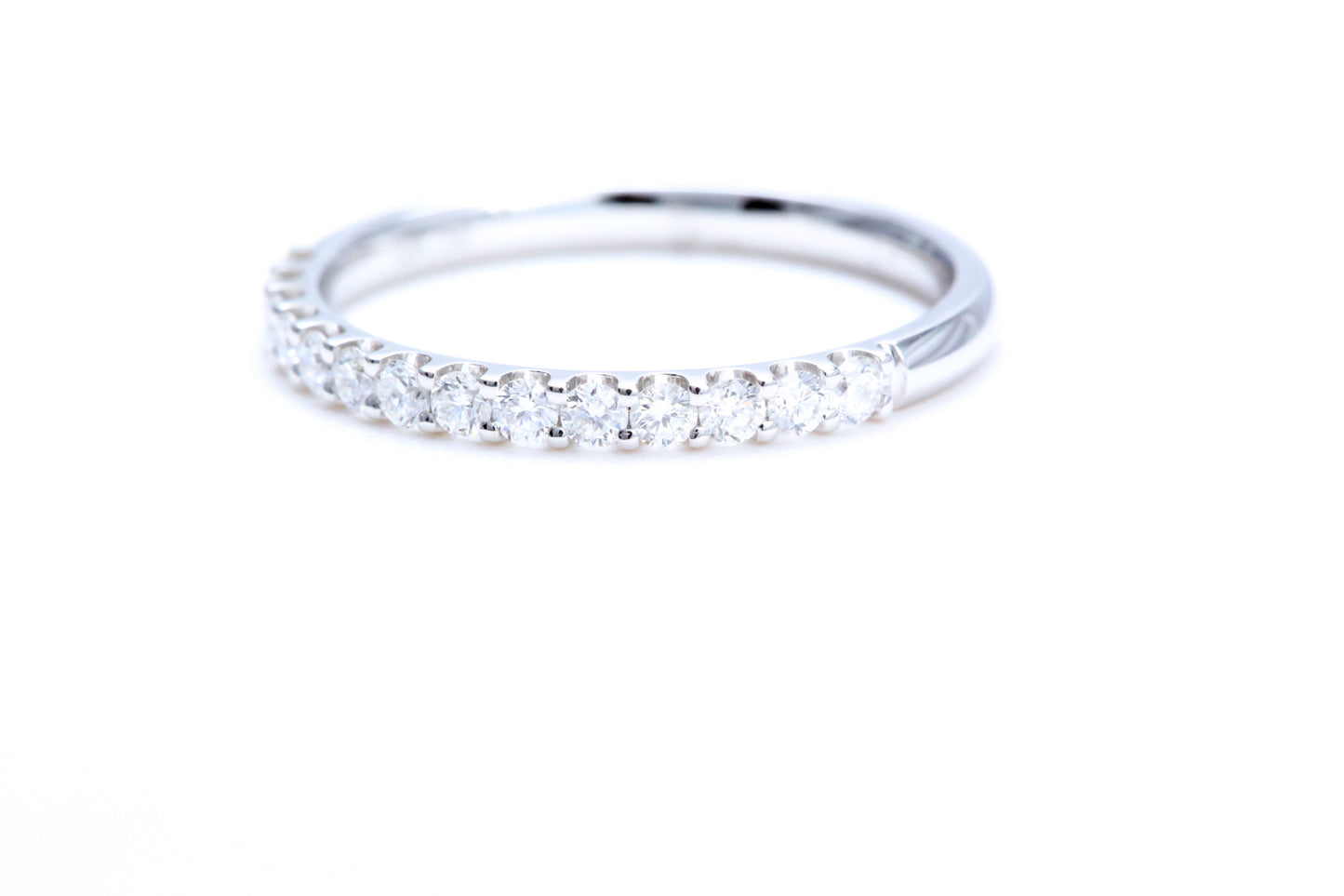 Minimalist Pavé Diamond Ring 1/3 of a carat total weight in 14K white gold