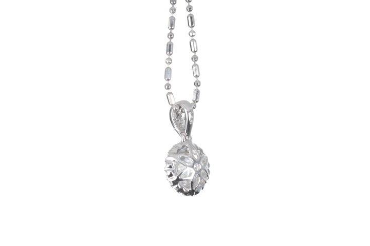 Round Pavé Diamond Pendant