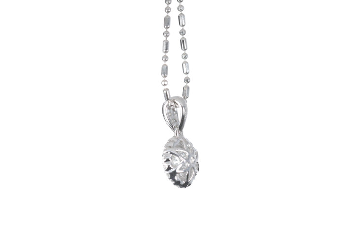 Round Pavé Diamond Pendant